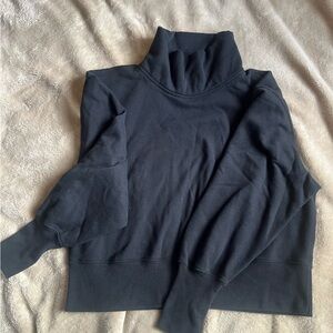 Abercrombie Soft AF Black Mock Sweatshirt - Size L - Good